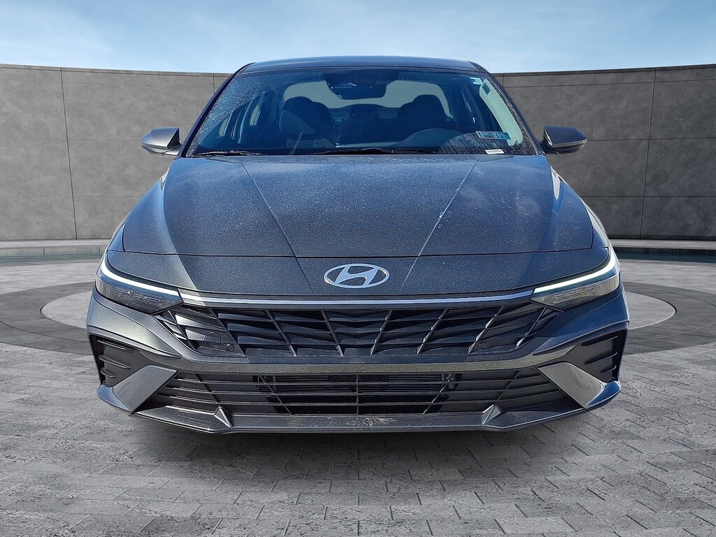 New 2026 Hyundai Elantra Hybrid Blue Sedan