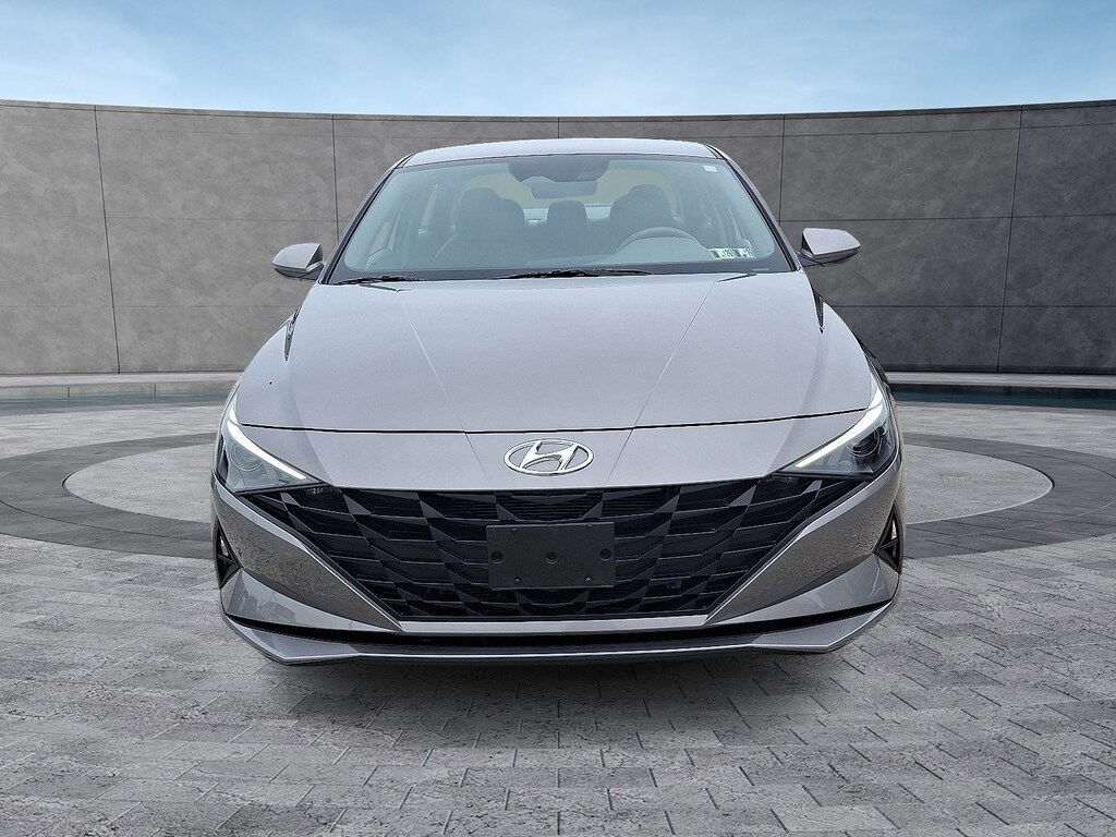 Certified 2023 Hyundai Elantra Hybrid Blue Sedan