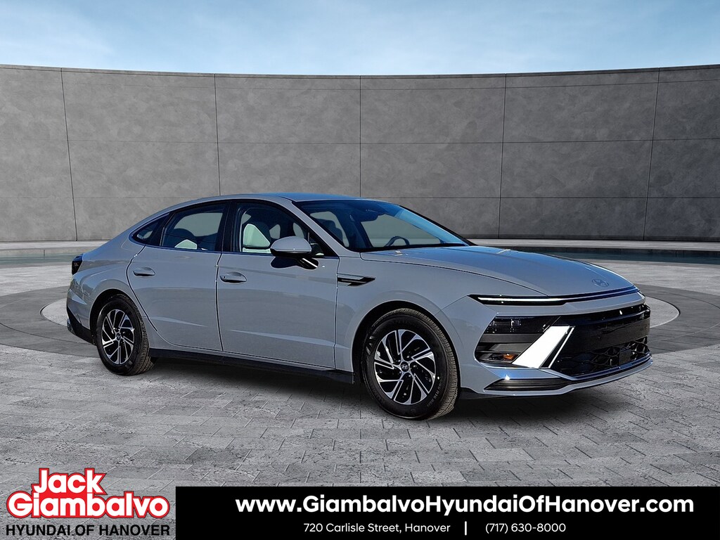 New 2026 Hyundai Sonata Hybrid Blue Sedan