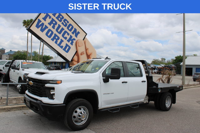 Used 2024 Chevrolet Silverado 3500HD Crew Cab Flatbed 4x4 Truck for Sale in Sanford, FL, at Gibson Truck World