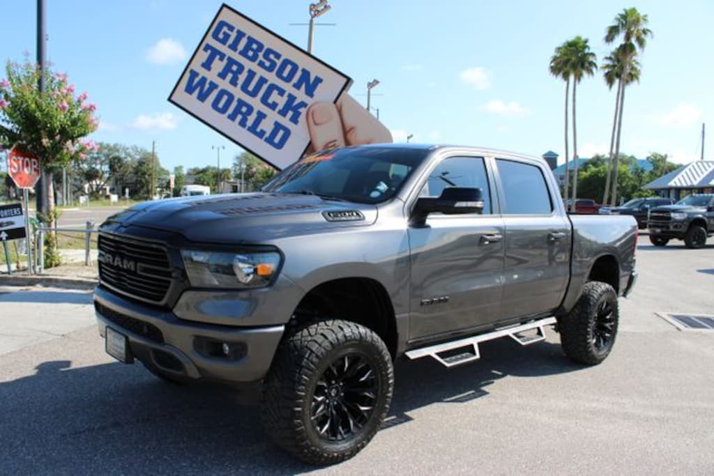 Used 2021 Ram 1500 Big Horn Crew Cab Night Edition 6inch Lifted 4x4 Truck