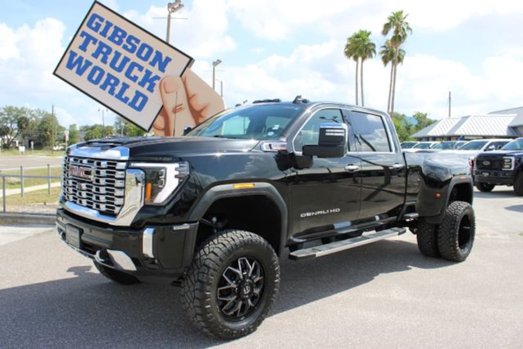 Used 2024 GMC Sierra 3500HD Denali Crew Cab Dually 8inch Lifted 4x4 Truck