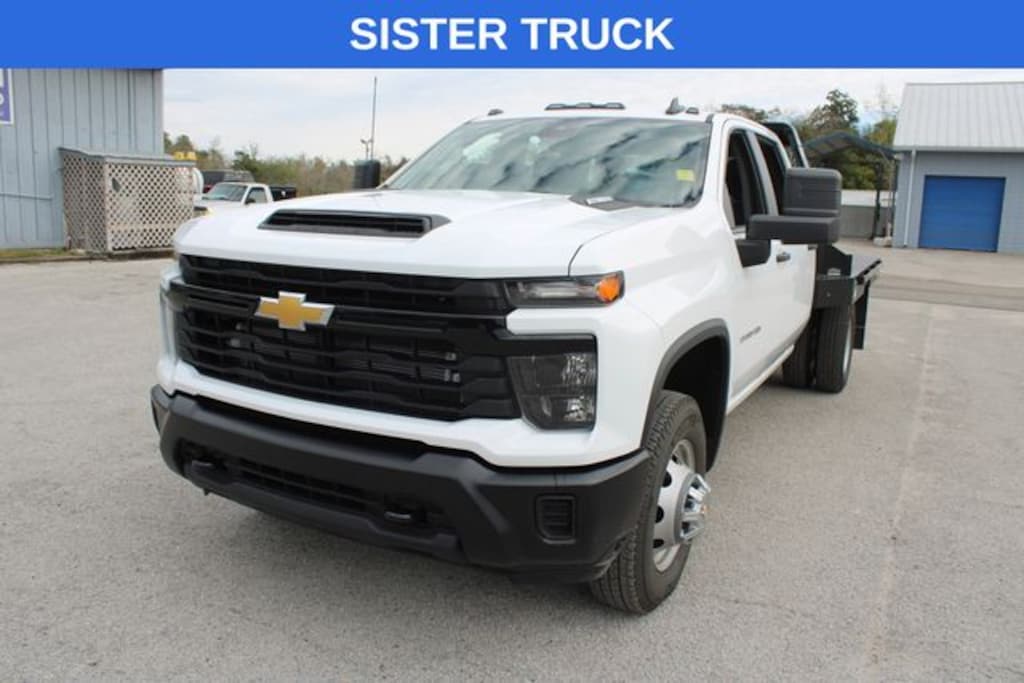 Used 2024 Chevrolet Silverado 3500HD Work Truck Crew Cab Flatbed 4x4 Truck
