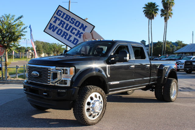 Used 2020 Ford F-450SD Limited Crew Cab Lifted Dually 4x4 Truck for Sale near Lake Mary, FL, at Gibson Truck World