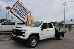 Used 2025 Chevrolet Silverado 3500HD Crew Cab Flatbed 4x4 Truck for Sale in Florida at Gibson Truck World