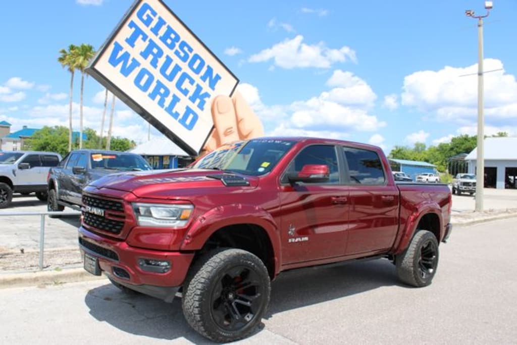Used 2023 Ram 1500 Big Horn Sport Crew Cab Black Widow 6inch Lifted 4 Truck