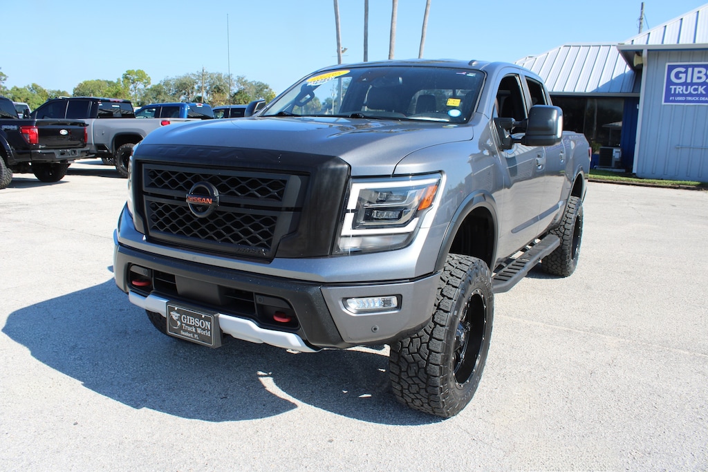 Used 2021 Nissan Titan PRO-4X Crew Cab 6inch Lifted 4x4 Truck