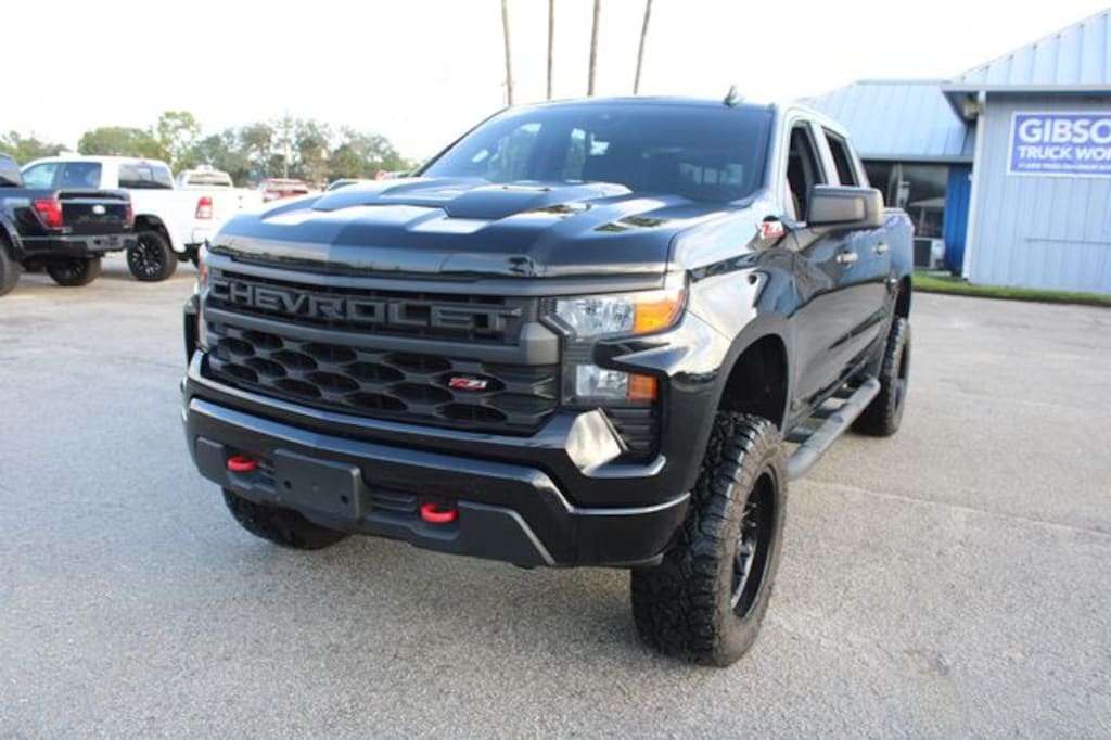 Used 2023 Chevrolet Silverado 1500 Custom Trail Boss Crew Cab 6inch Lifted 4x4 Truck