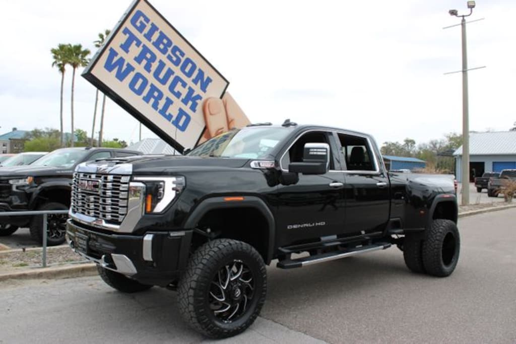 Used 2024 GMC Sierra 3500HD Denali Crew Cab Dually 8inch Lifted 4x4 Truck