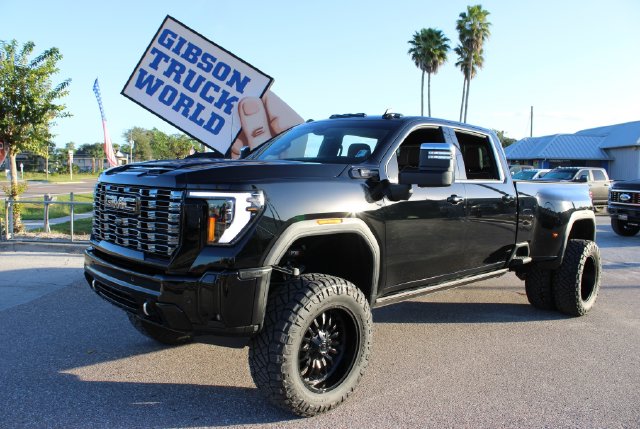 Used 2025 GMC Sierra 3500HD Denali Ultimate Crew Cab 6inch Lifted Dually 4x4 Truck for Sale near Lake Mary, FL, at Gibson Truck World