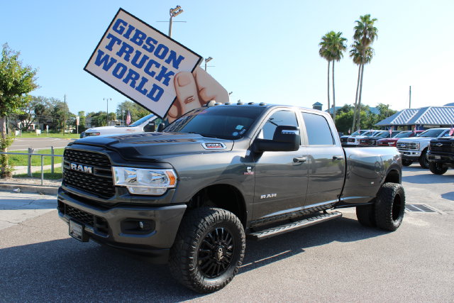 Used 2024 Ram 3500 Big Horn Crew Cab Lifted Dually 4x4 Truck for Sale near Lake Mary, FL, at Gibson Truck World