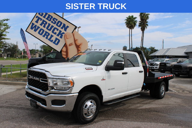 Used 2024 Ram 3500 SLT Crew Cab Flatbed Dually 4x4 Cab/Chassis for Sale near Lake Mary, FL, at Gibson Truck World
