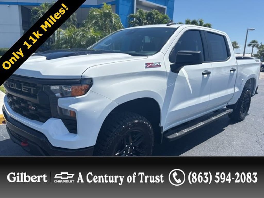 Used 2024 Chevrolet Silverado 1500 Custom Trail Boss Truck Crew Cab