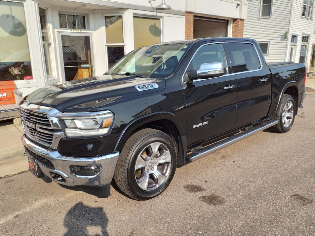 Used 2021 RAM Ram 1500 Pickup Laramie with VIN 1C6SRFJT1MN583608 for sale in Sand Creek, WI