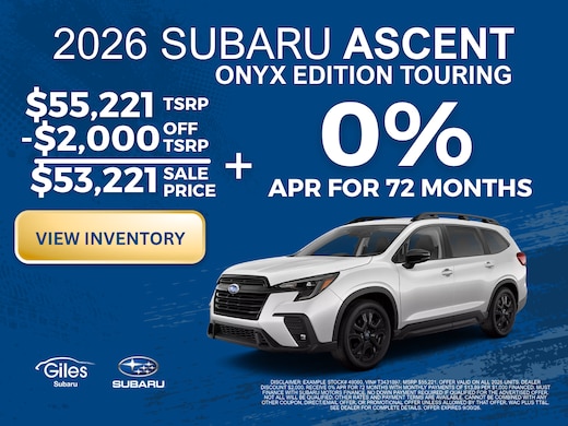 New Subaru For Sale in Lafayette LA | Giles Subaru Dealership
