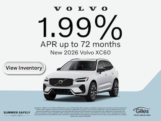 New Volvo Specials In El Paso, TX | Giles Volvo Cars El Paso