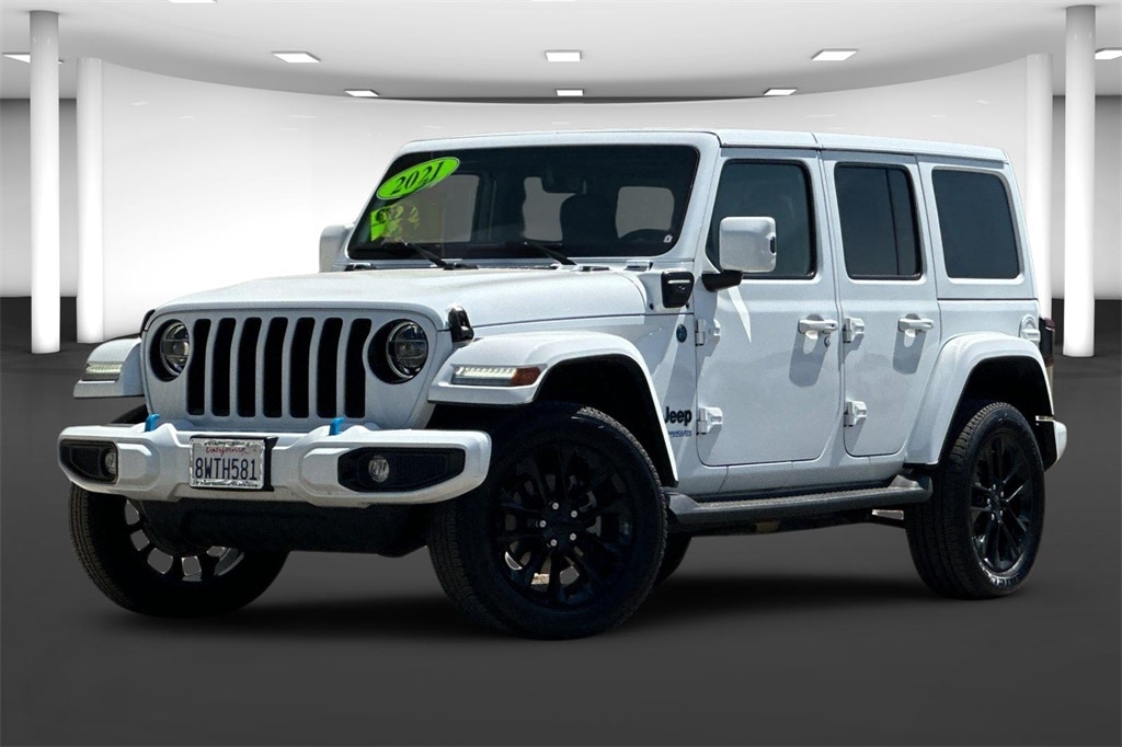 Used 2021 Jeep Wrangler Unlimited High Altitude 4XE with VIN 1C4JJXP63MW727754 for sale in Kerman, CA