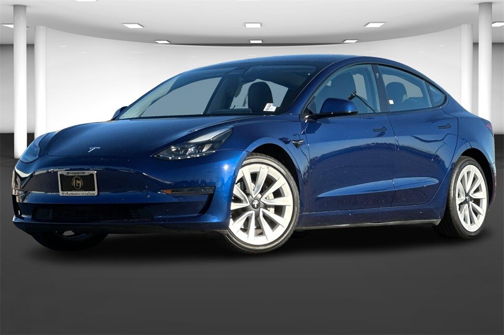 Used 2022 Tesla Model 3 Long Range with VIN 5YJ3E1EB5NF144649 for sale in Kerman, CA