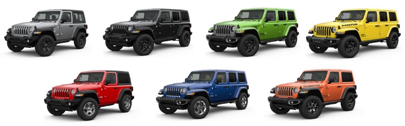 Jeep sales wrangler versions