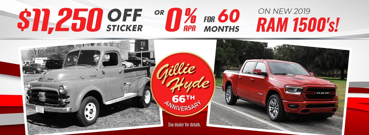 Gillie Hyde Chrysler Dodge Jeep Ram Dealership Glasgow, KY New 2019