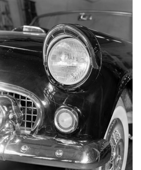 The 1955 Ford Thunderbird headlamps