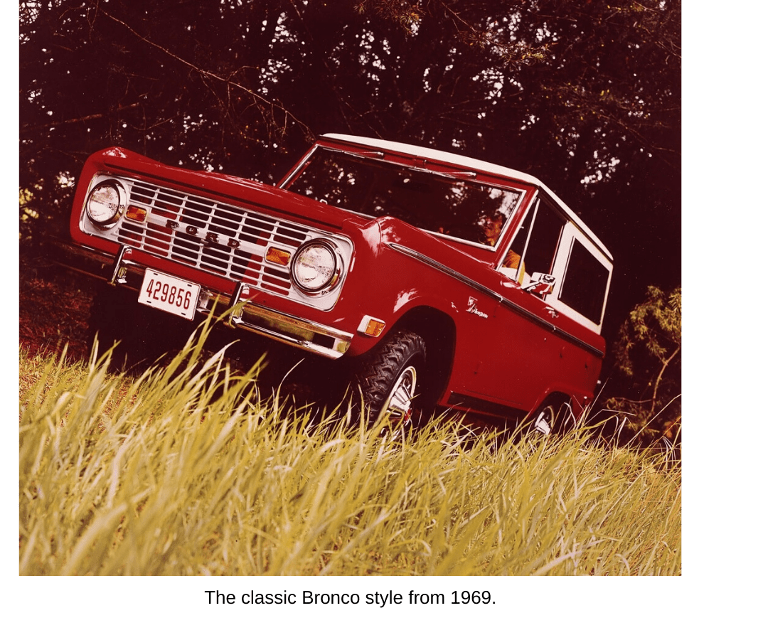 The classic Bronco style