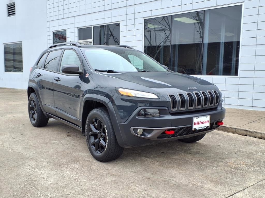 Used 2017 Jeep Cherokee Trailhawk with VIN 1C4PJMBS3HW569449 for sale in Houston, TX