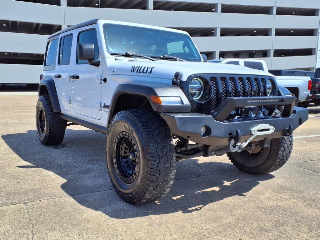 Used 2021 Jeep Wrangler Unlimited Willys with VIN 1C4HJXDG5MW694350 for sale in Houston, TX