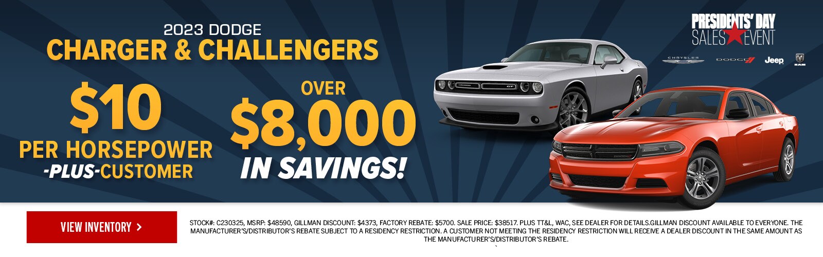 New Vehicle Specials Gillman Chrysler Jeep Dodge Ram