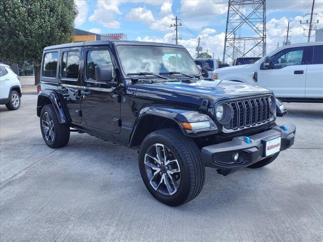 Used 2024 Jeep Wrangler 4xe Sports S 4XE with VIN 1C4RJXN67RW154998 for sale in Houston, TX