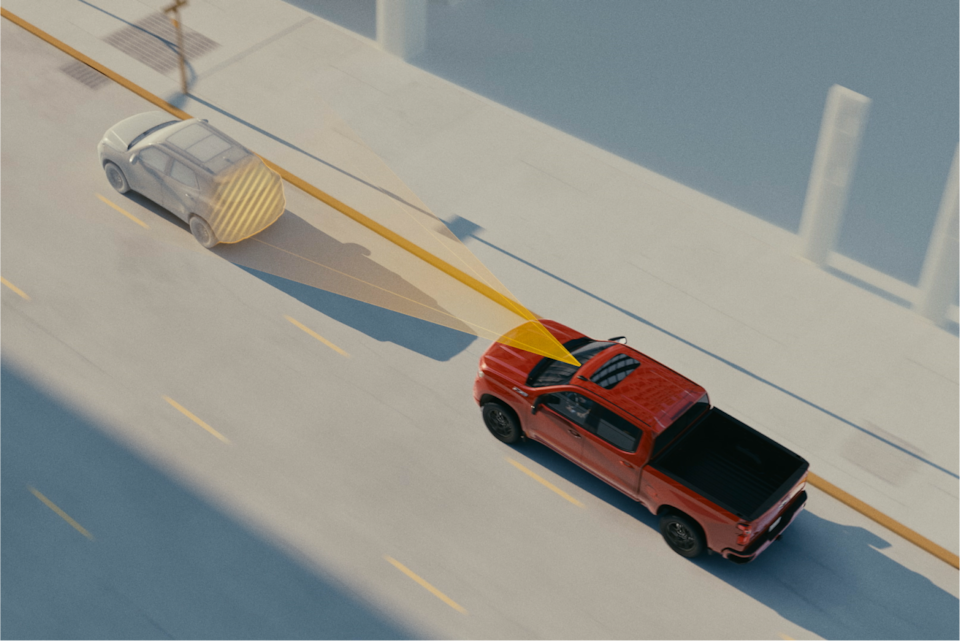 Chevy truck car detection safety feature