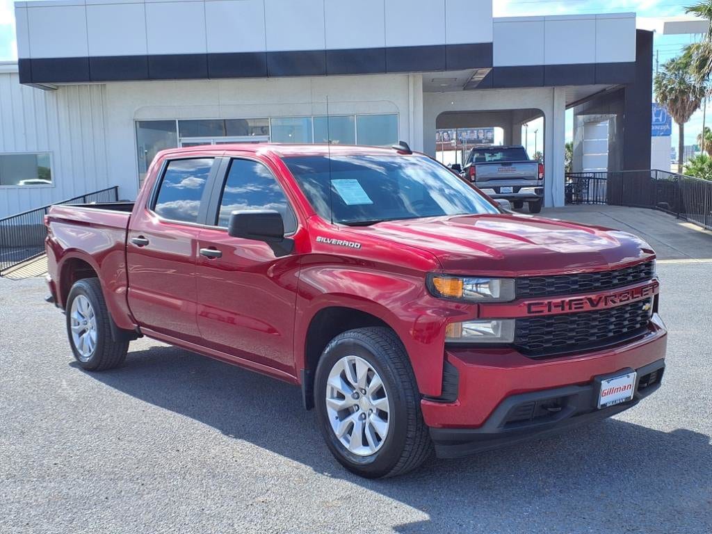 Certified 2021 Chevrolet Silverado 1500 Custom with VIN 3GCPWBEK7MG350505 for sale in San Benito, TX