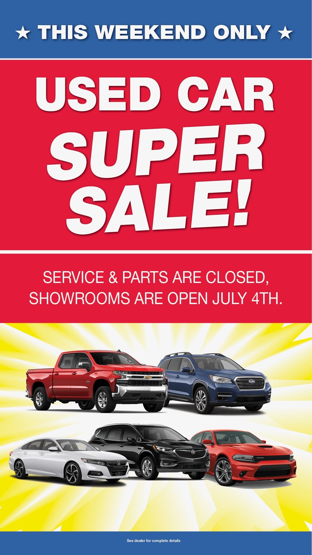 july 4 chevy deals
