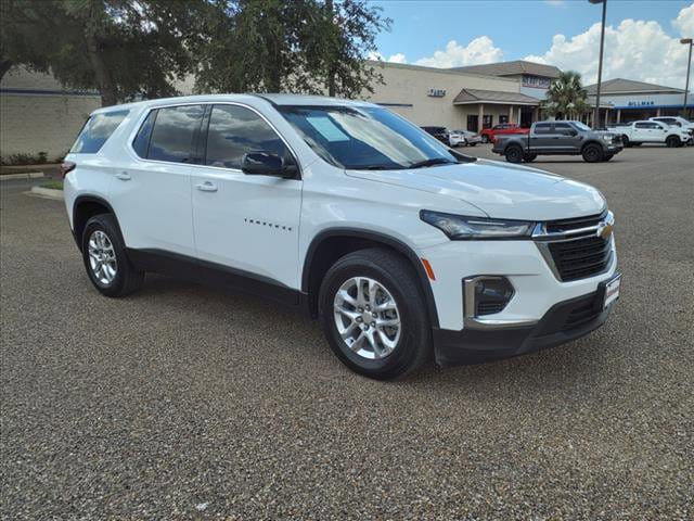 Used 2022 Chevrolet Traverse LS with VIN 1GNERFKWXNJ178510 for sale in Harlingen, TX