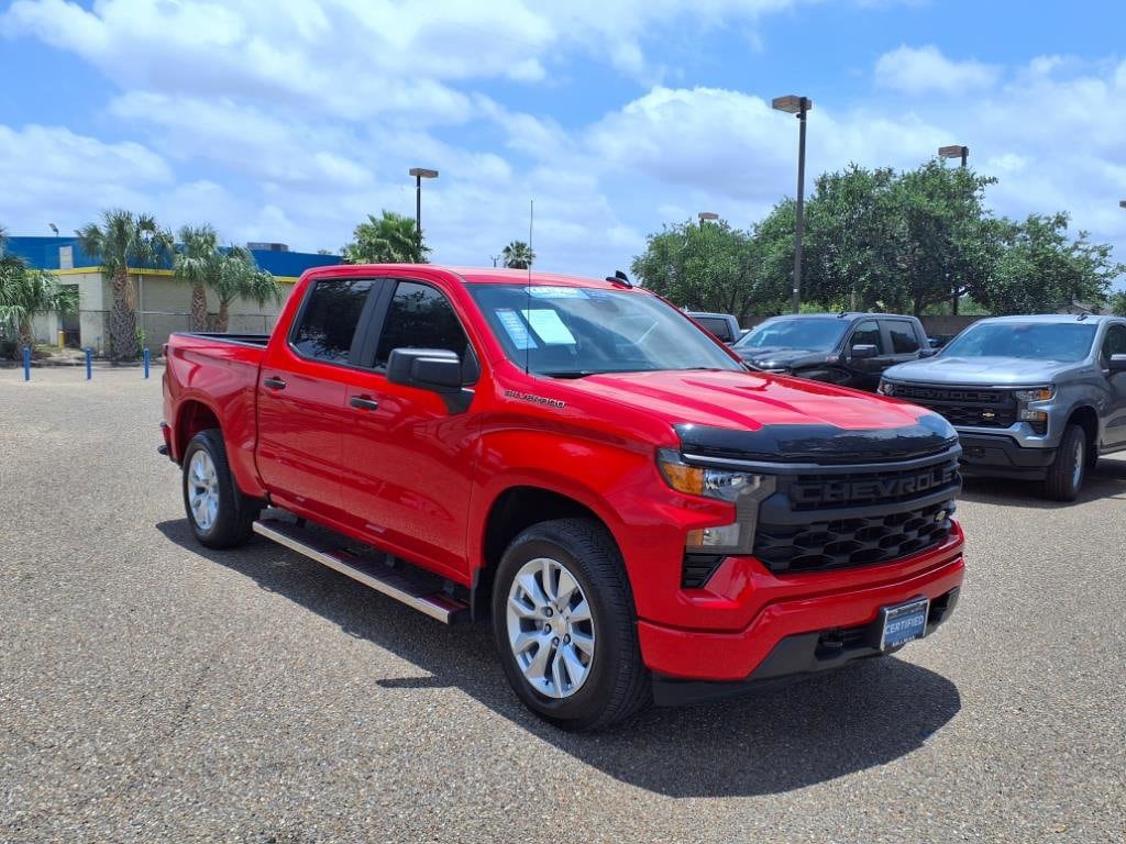 Certified 2024 Chevrolet Silverado 1500 Custom with VIN 3GCPABEK9RG204483 for sale in Harlingen, TX