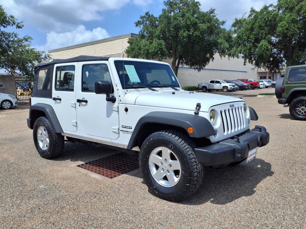 Used 2017 Jeep Wrangler Unlimited Sport with VIN 1C4BJWDG1HL542413 for sale in Harlingen, TX