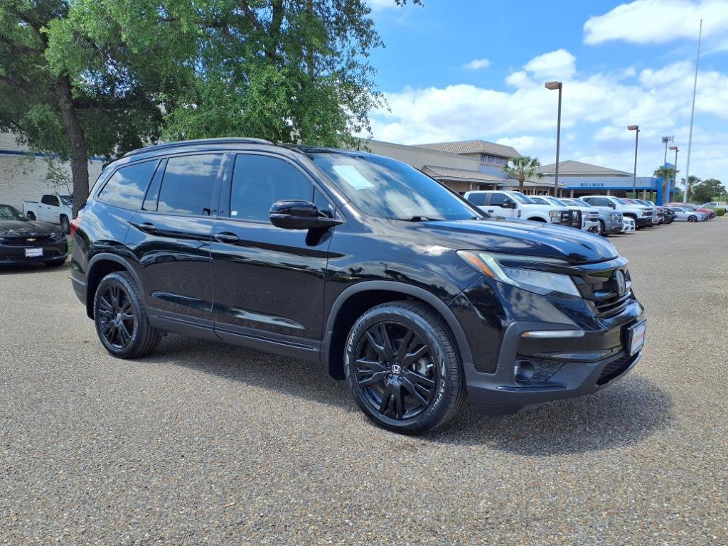 Used 2021 Honda Pilot Black Edition with VIN 5FNYF6H72MB004256 for sale in Harlingen, TX