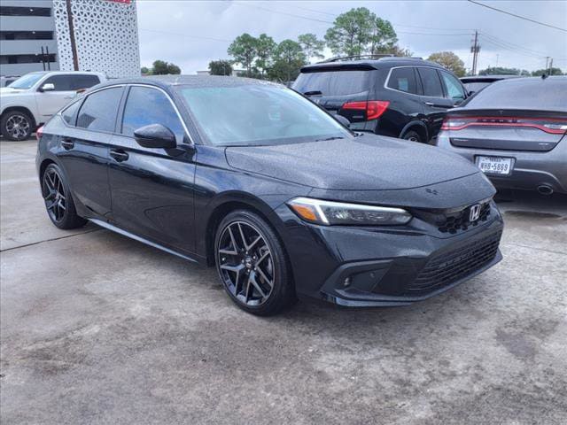 Certified 2024 Honda Civic Hatchback Sport Touring with VIN 19XFL1H80RE011649 for sale in Houston, TX