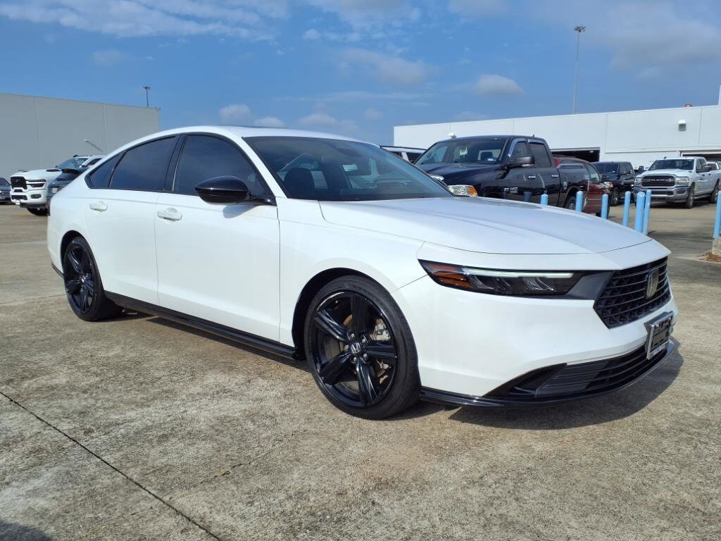 Certified 2024 Honda Accord Hybrid Sport-L with VIN 1HGCY2F77RA009888 for sale in Houston, TX