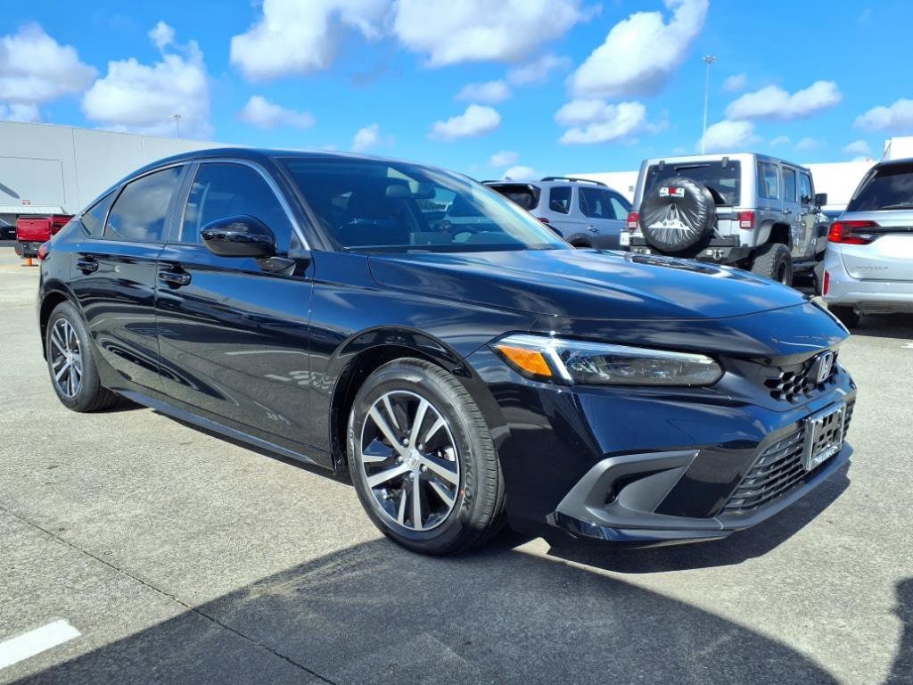 Certified 2024 Honda Civic Hatchback LX with VIN 19XFL2H58RE031000 for sale in Houston, TX