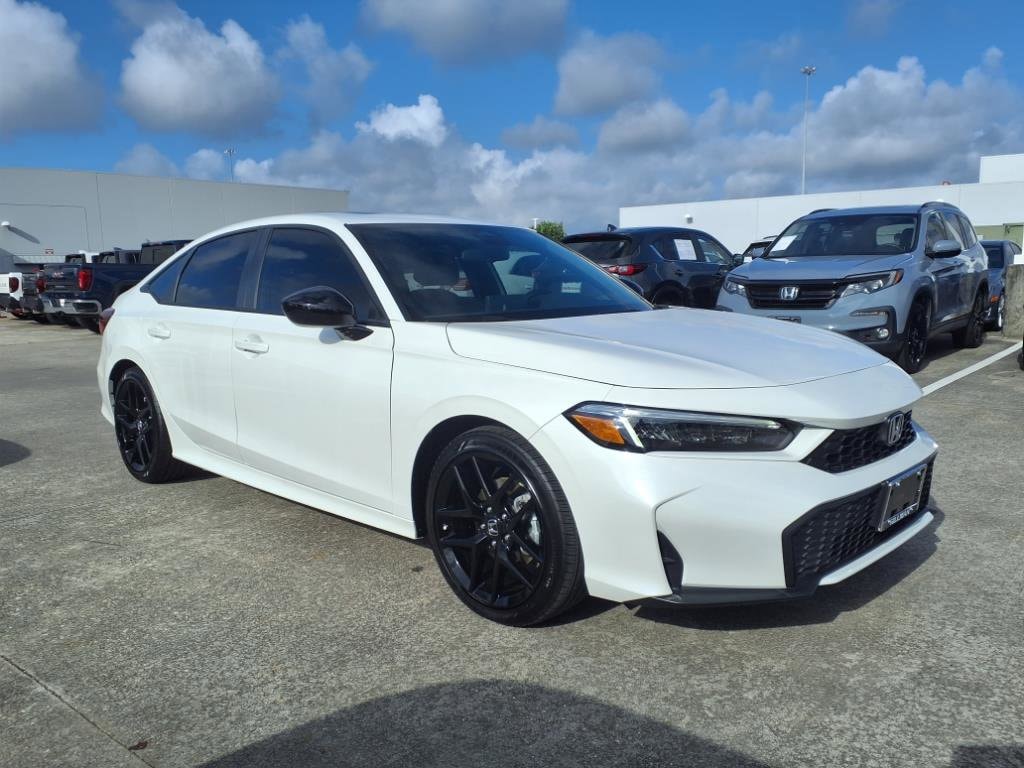 Certified 2025 Honda Civic Sport with VIN 2HGFE4F83SH313849 for sale in Houston, TX