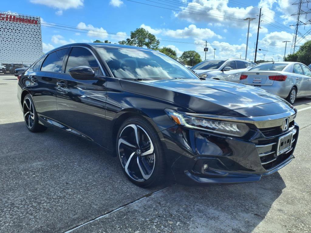 Certified 2022 Honda Accord Sport with VIN 1HGCV1F34NA017795 for sale in Houston, TX