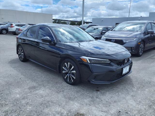 Certified 2023 Honda Civic Hatchback EX-L with VIN 19XFL1H71PE006836 for sale in Houston, TX