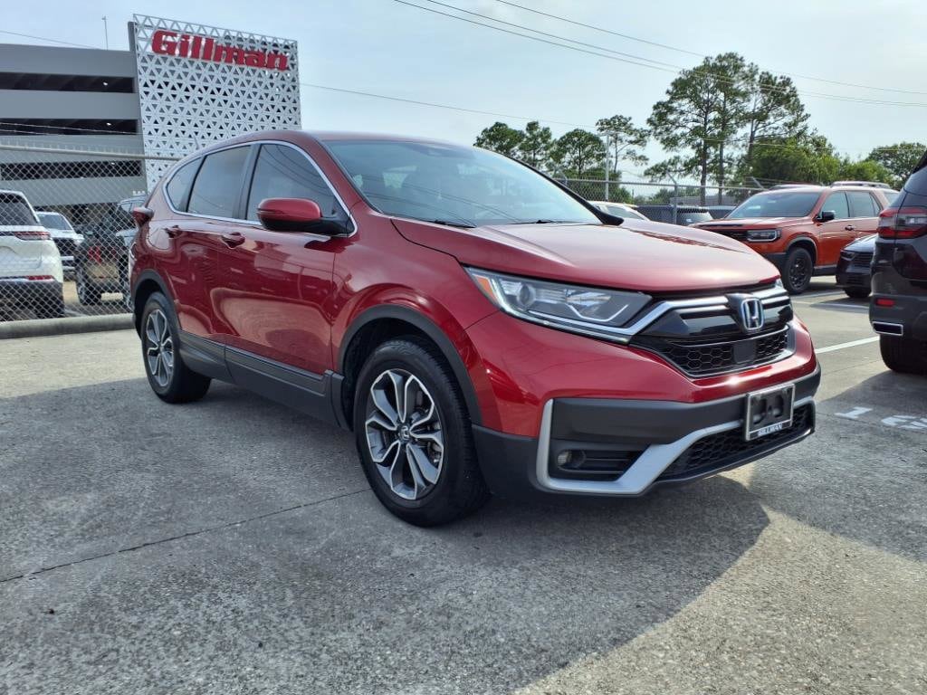 Certified 2022 Honda CR-V EX with VIN 2HKRW1H5XNH407717 for sale in Houston, TX
