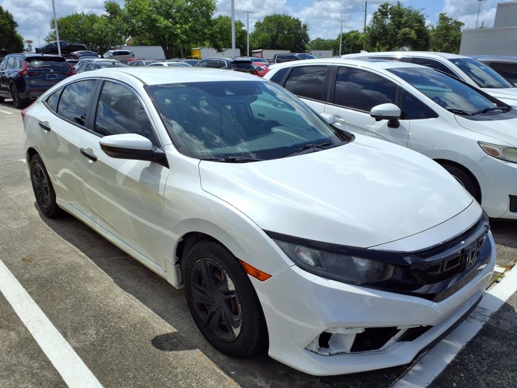 Certified 2019 Honda Civic LX with VIN 19XFC2F62KE030569 for sale in Houston, TX