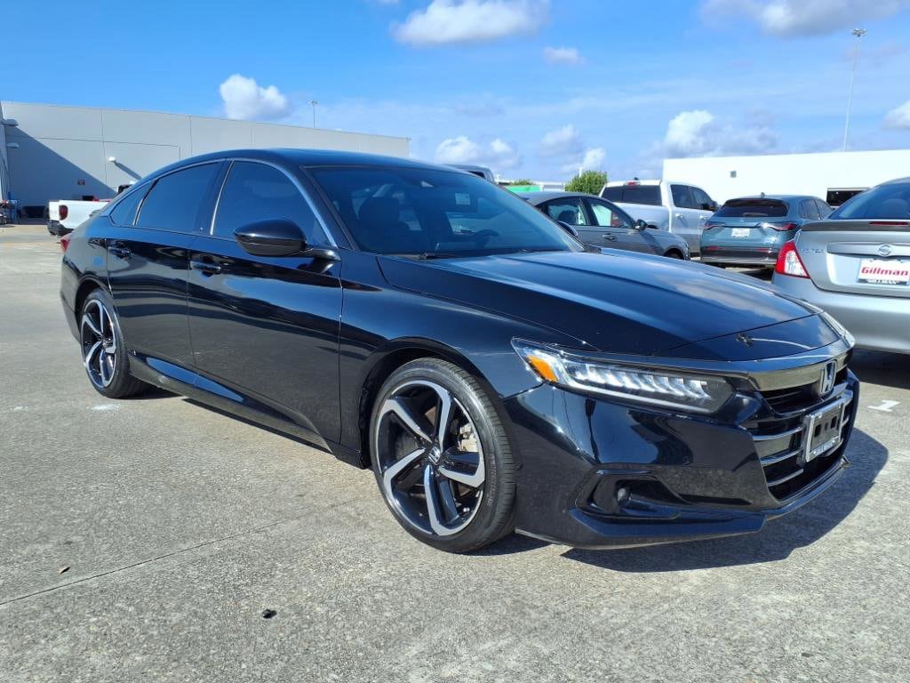 Certified 2022 Honda Accord Sport with VIN 1HGCV2F37NA021183 for sale in Houston, TX