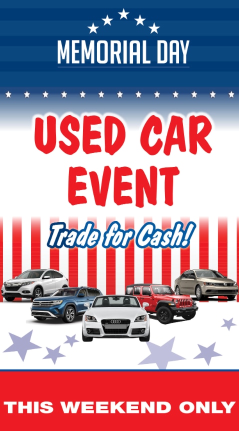 Gillman Memorial Day Used Car Event Banner