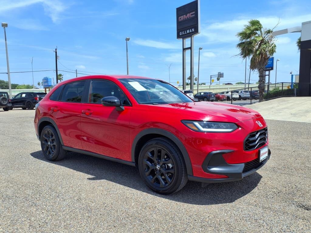 Used 2023 Honda HR-V Sport with VIN 3CZRZ1H5XPM739221 for sale in San Benito, TX