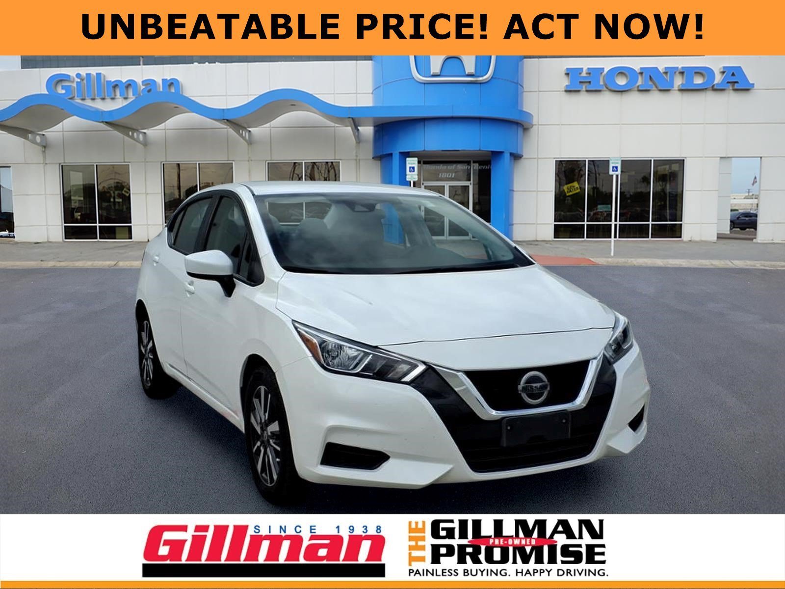 Used 2022 Nissan Versa Sedan SV with VIN 3N1CN8EV8NL842521 for sale in Harlingen, TX
