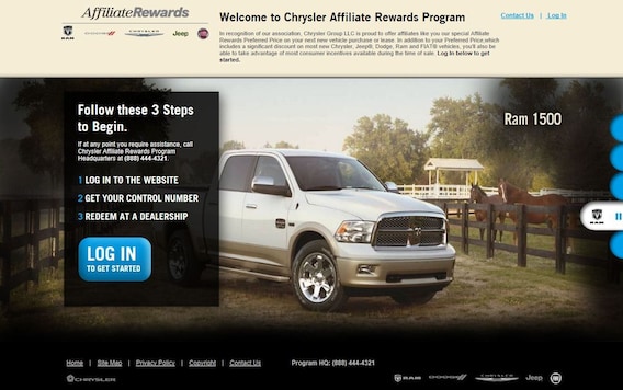 Chrysler Affiliate Rewards Program | Gillman Chrysler Dodge Ram